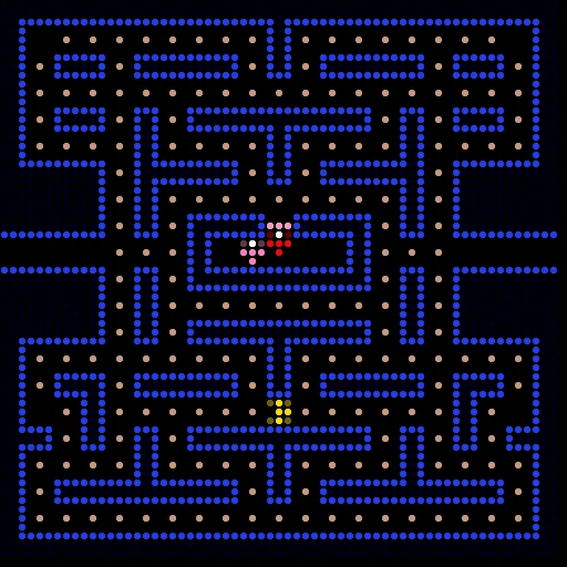 PAC-MAN: a blue maze full of dots